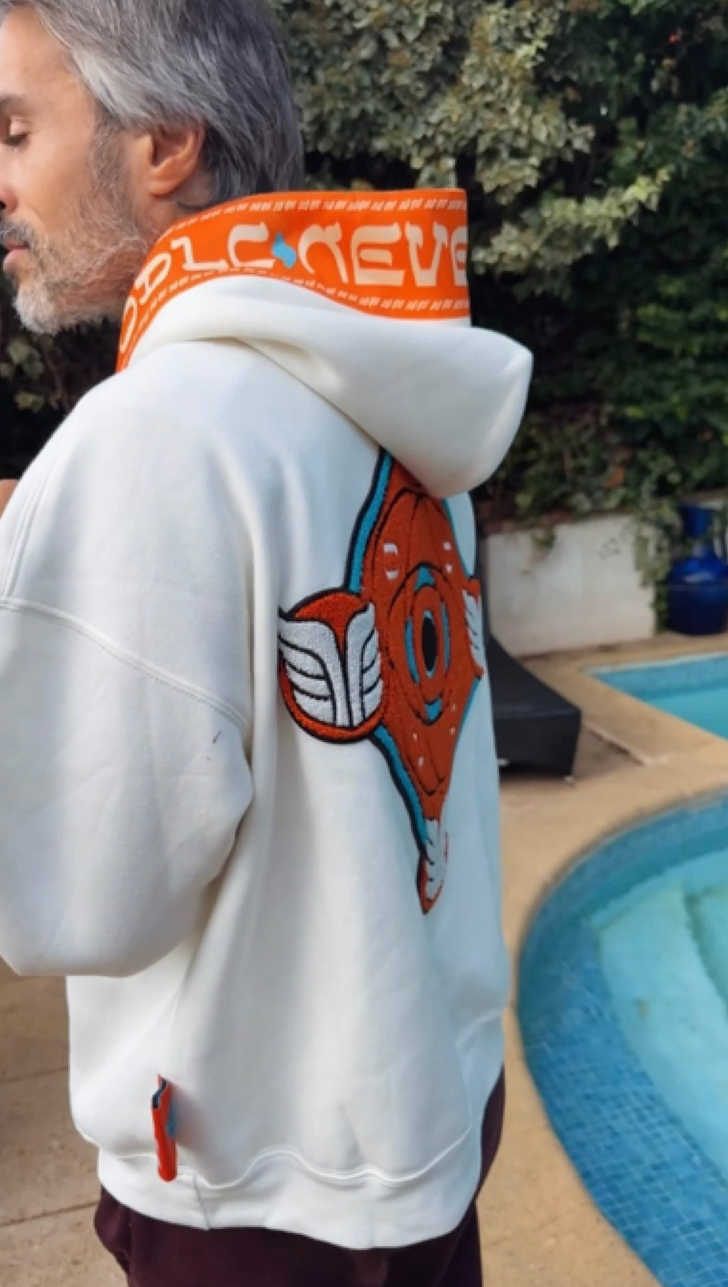 LE GOHEL White & Orange - Hoodie Limited Edition
