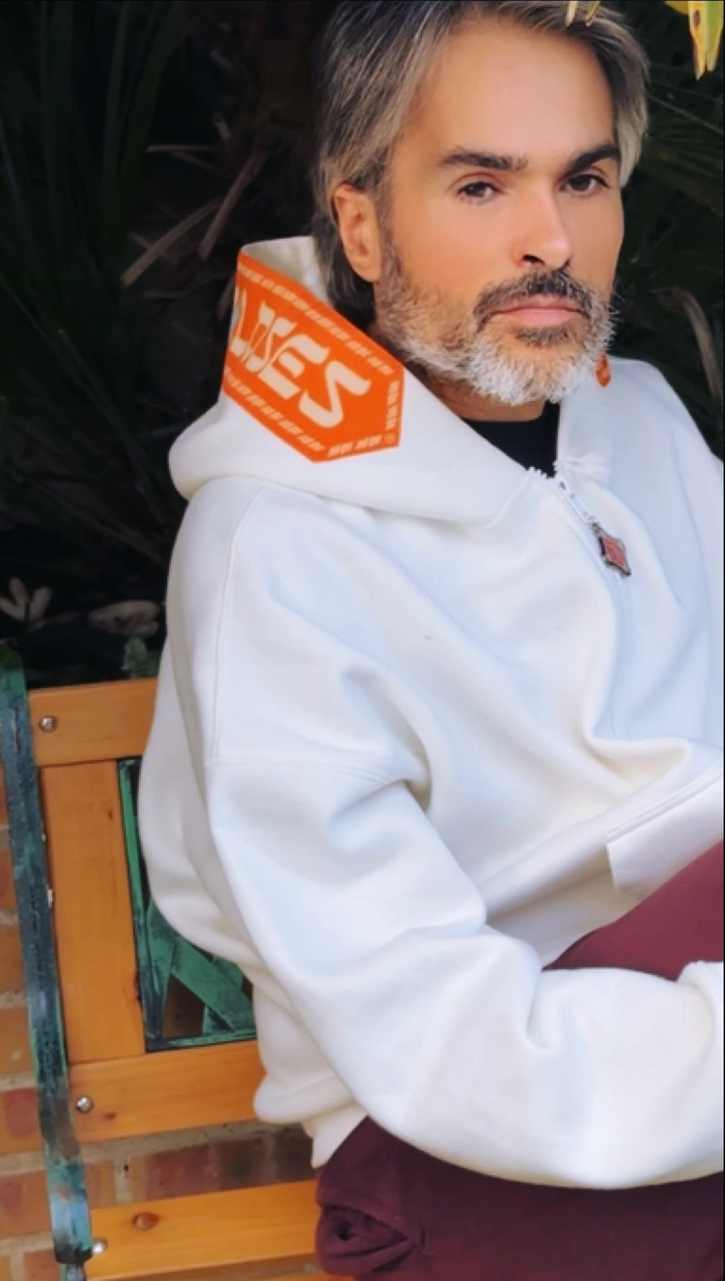 LE GOHEL White & Orange - Hoodie Limited Edition