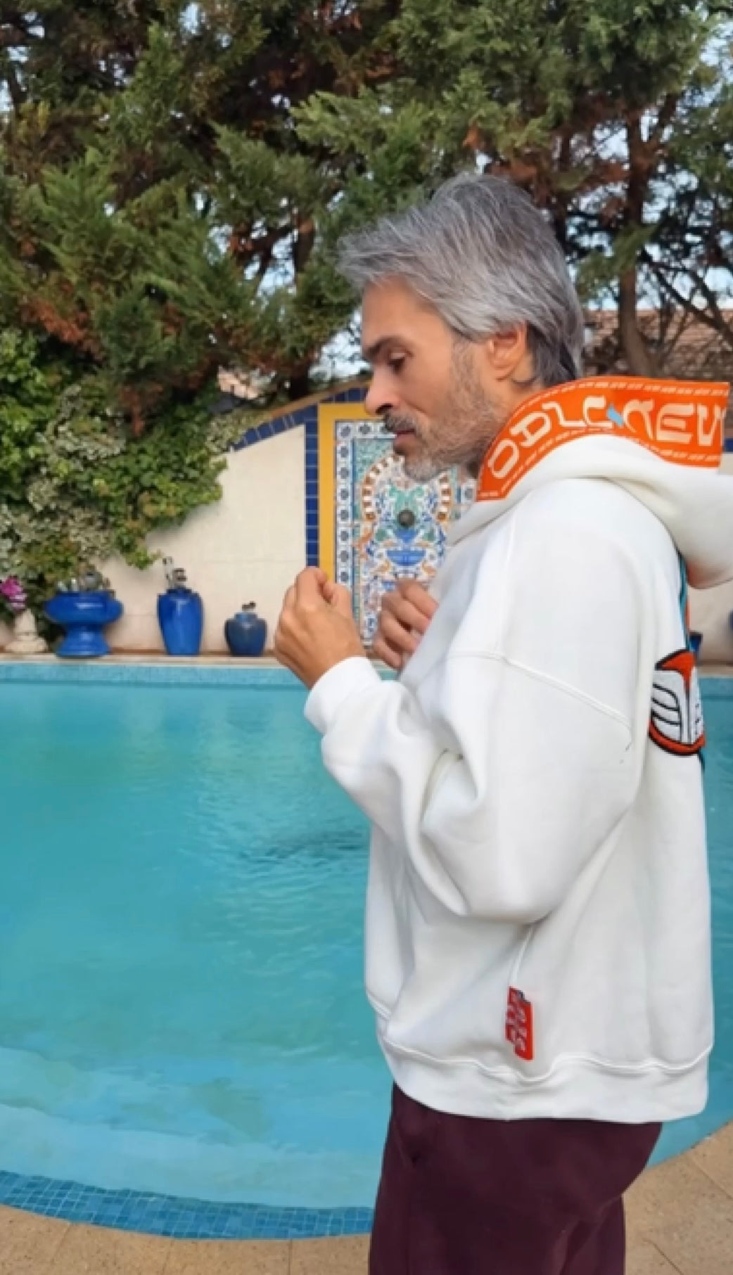 LE GOHEL White & Orange - Hoodie Limited Edition