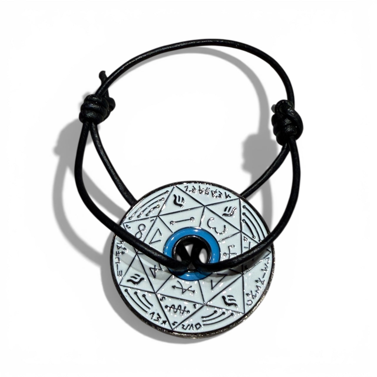 Bracelet Pentacle Kabbalistique TRINITY TSAMID "Alba" White & Turquoise - Limited Edition