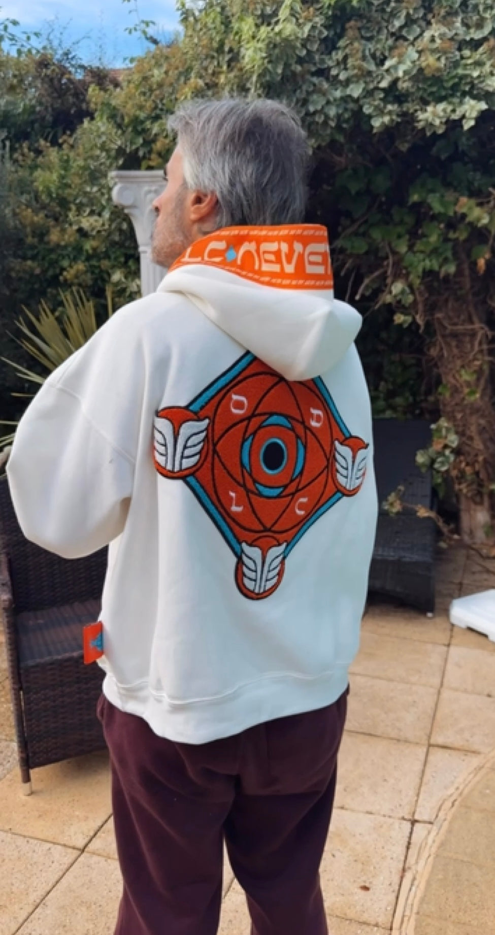 LE GOHEL White & Orange - Hoodie Limited Edition