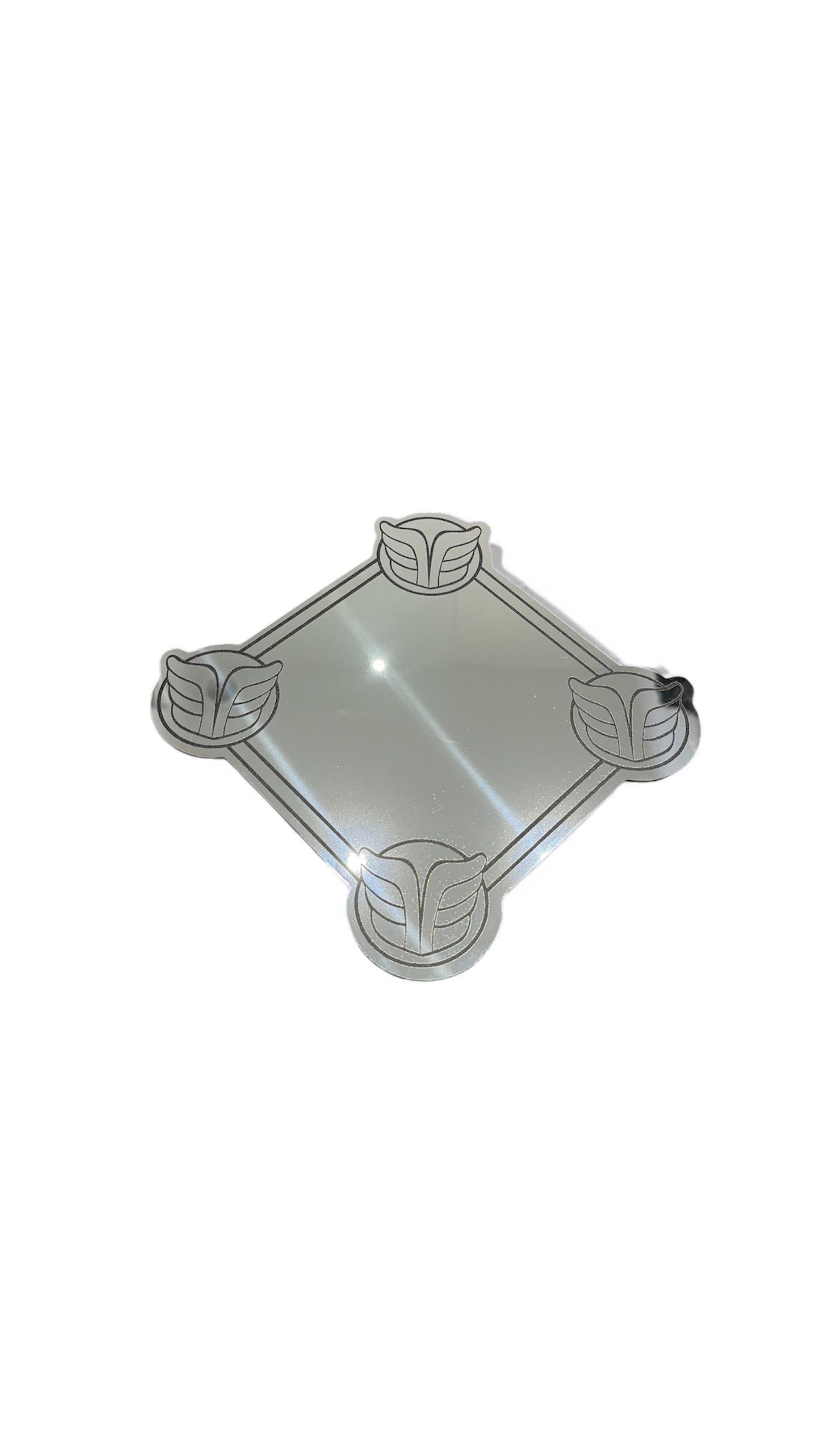🇫🇷 Miroir Vintage TALISMAN Argent 25 cm - MIROIR MON BEAU MIROIR