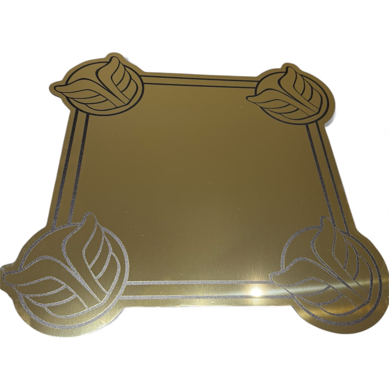 🇫🇷 Miroir Vintage "Les Deux Augures" TALISMAN Or Suprême 25 cm - MIROIR MON BEAU MIROIR