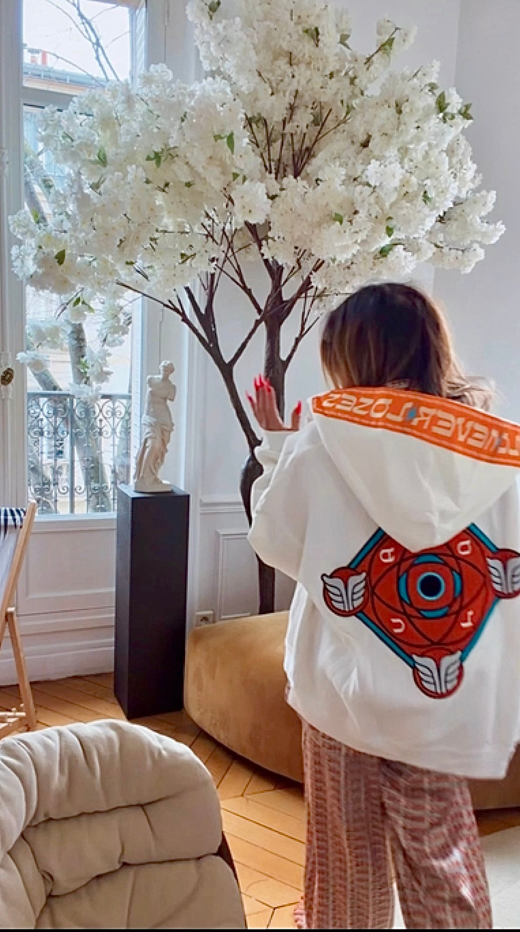 LE GOHEL White & Orange - Hoodie Limited Edition