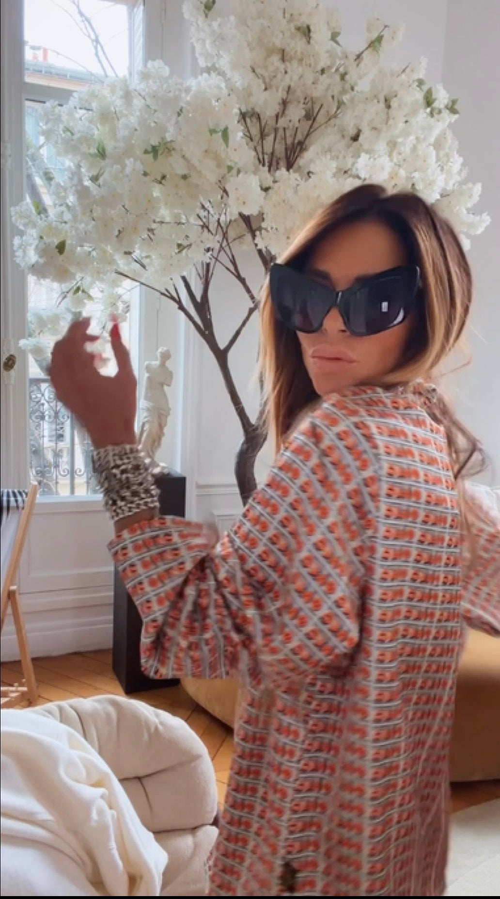 Ensemble CARRINGTON "Crystal" Original White & Orange