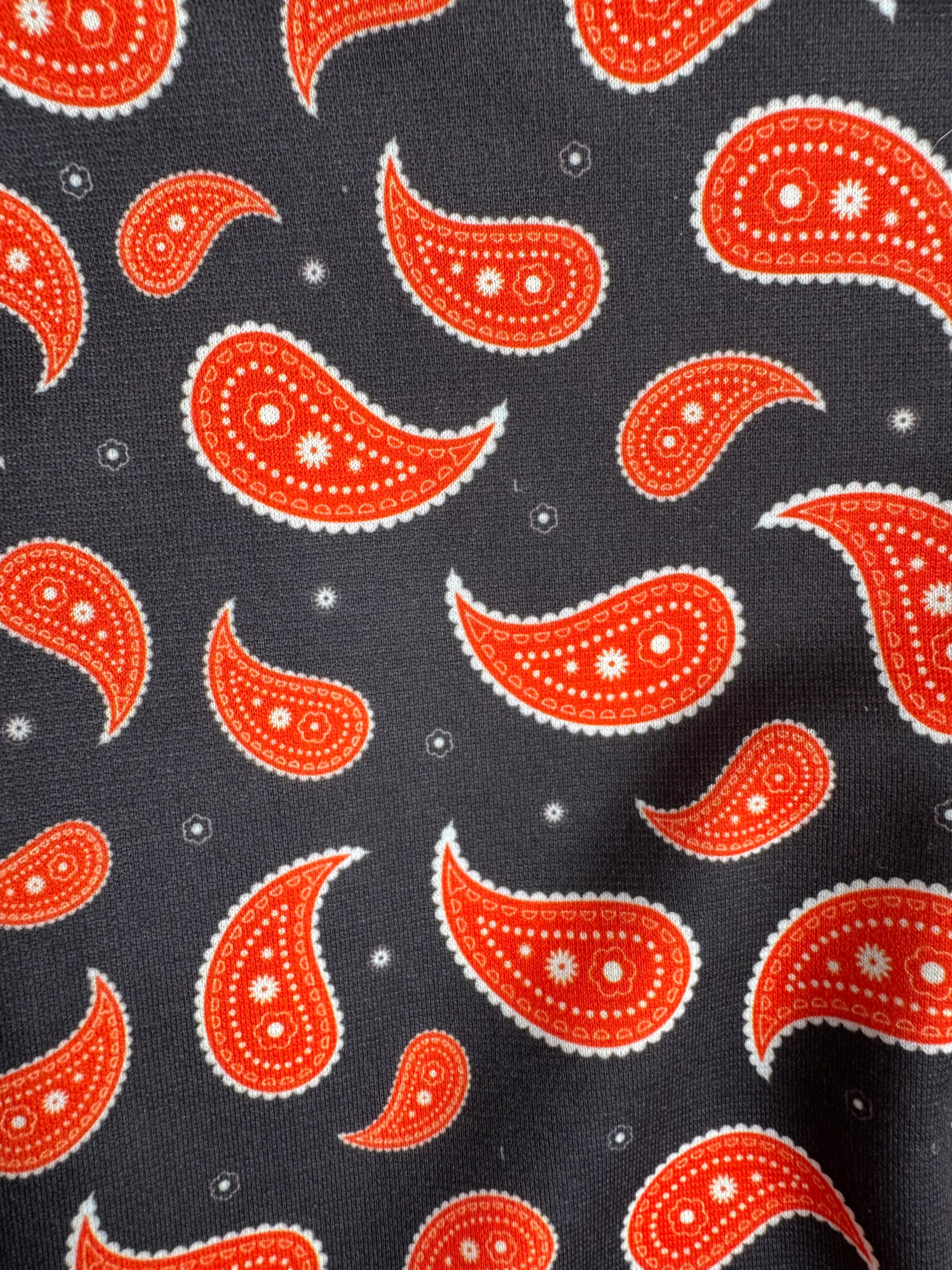 Legging BANDANA Noir & Orange