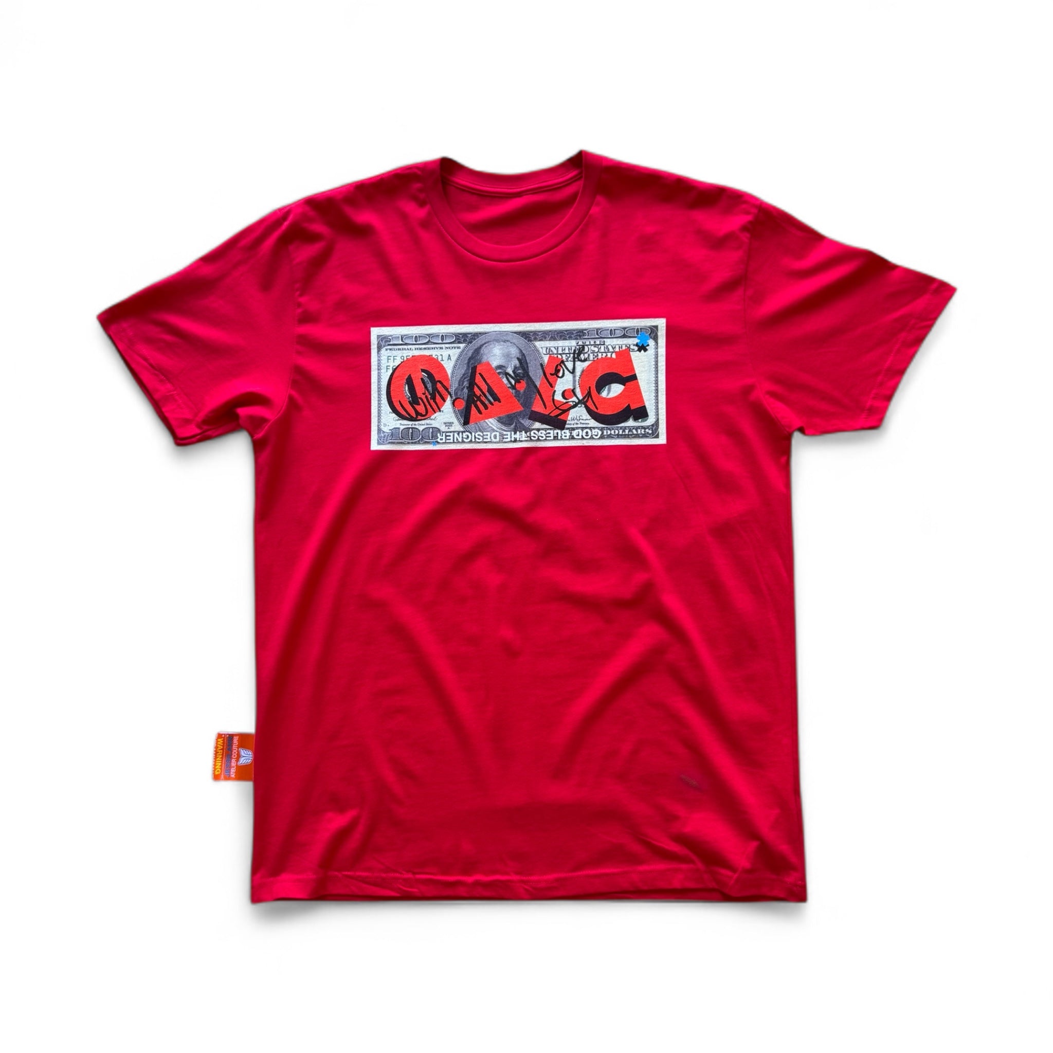 T-shirt DOLLAR DEDICATED Red