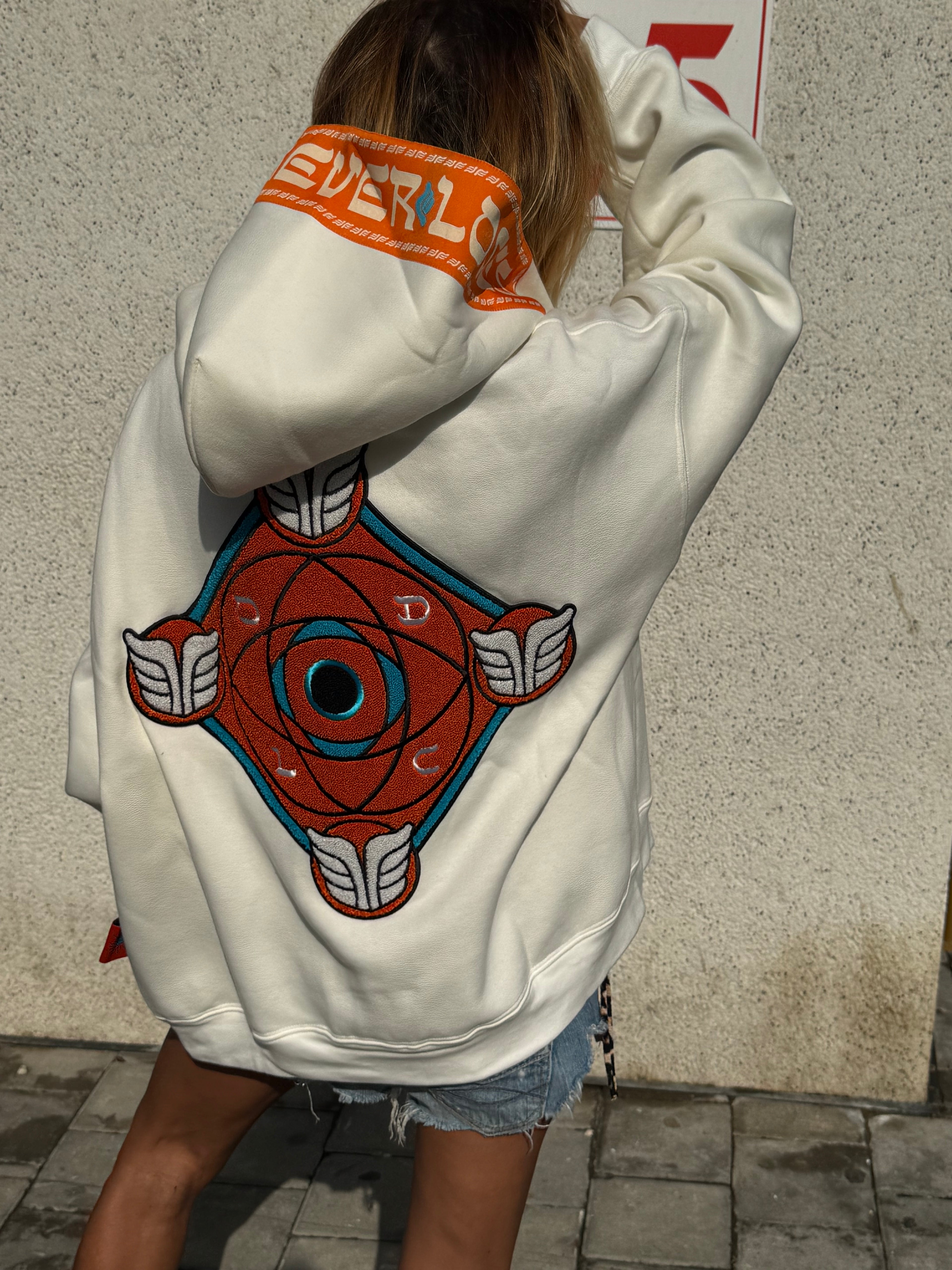 LE GOHEL White &amp; Orange - Hoodie Limited Edition