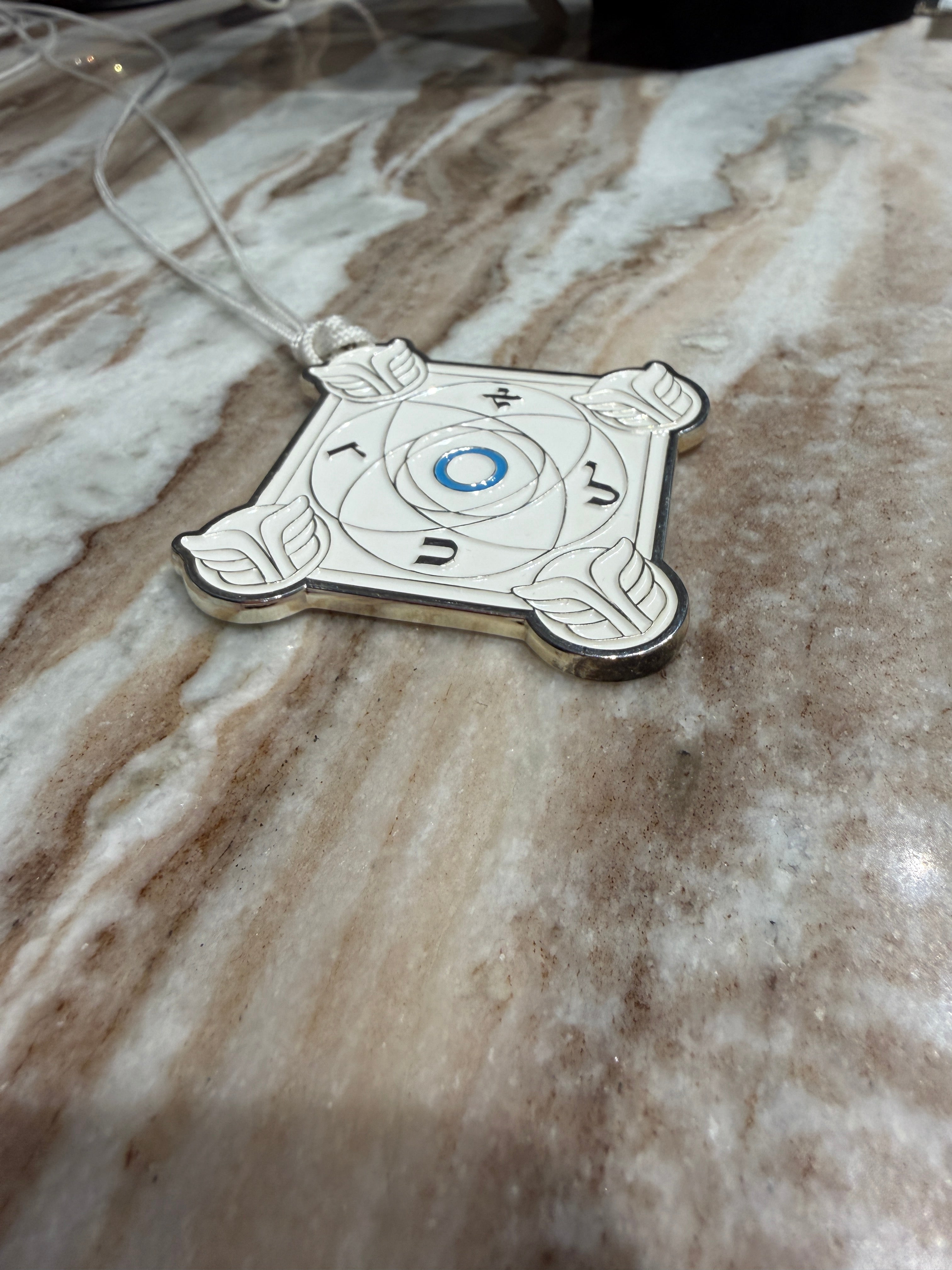 Pendentif Talisman kabbalistique Mystique 🜃 AZUR KETER Full White -  Limited Edition
