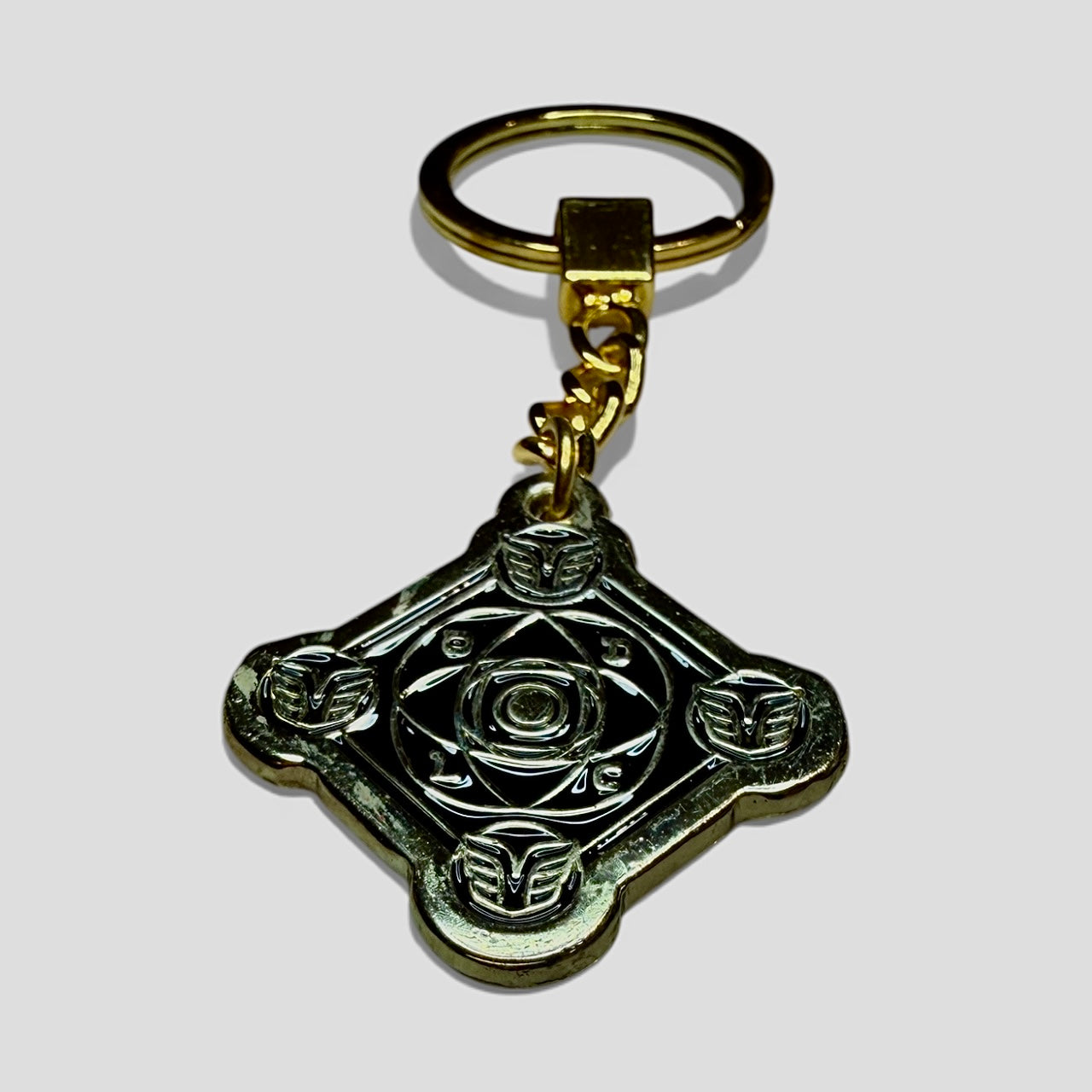 Porte-clé Talisman Kabbalistique KOUMAZ Black &amp; Gold - Limited Edition