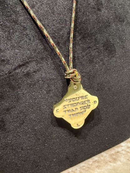 Pendentif Talisman Kabbalistique KOUMAZ Black &amp; Gold - Limited Edition