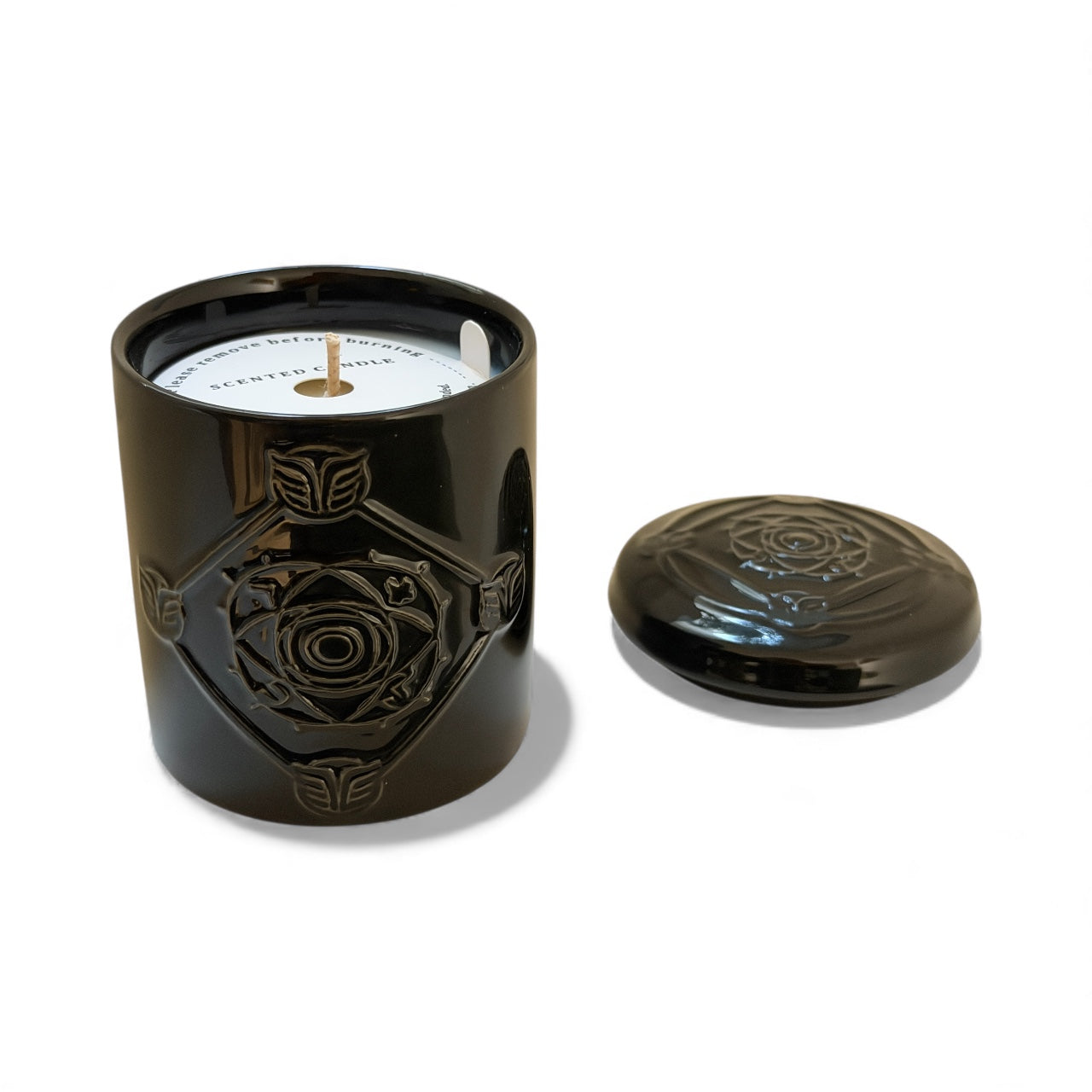 Bougie NERTAMID Noire parfumée Miel Cannelle