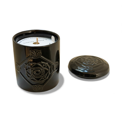 Bougie NERTAMID Noire parfumée Miel Cannelle