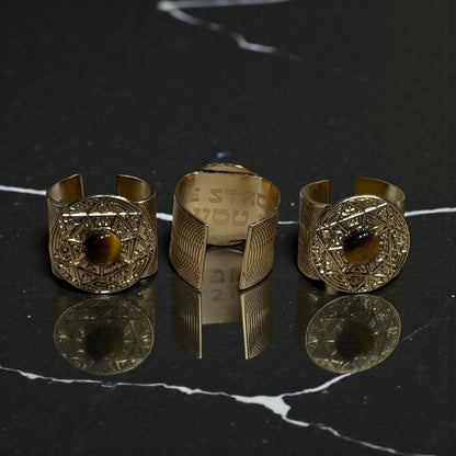 TRINITY KNOWING ONE — Sceau salomonien de la Connaissance incarnée | Gold — Œil du Tigre