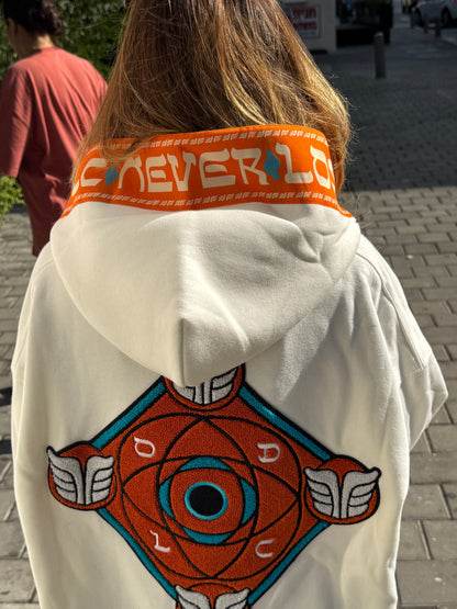 LE GOHEL White &amp; Orange - Hoodie Limited Edition