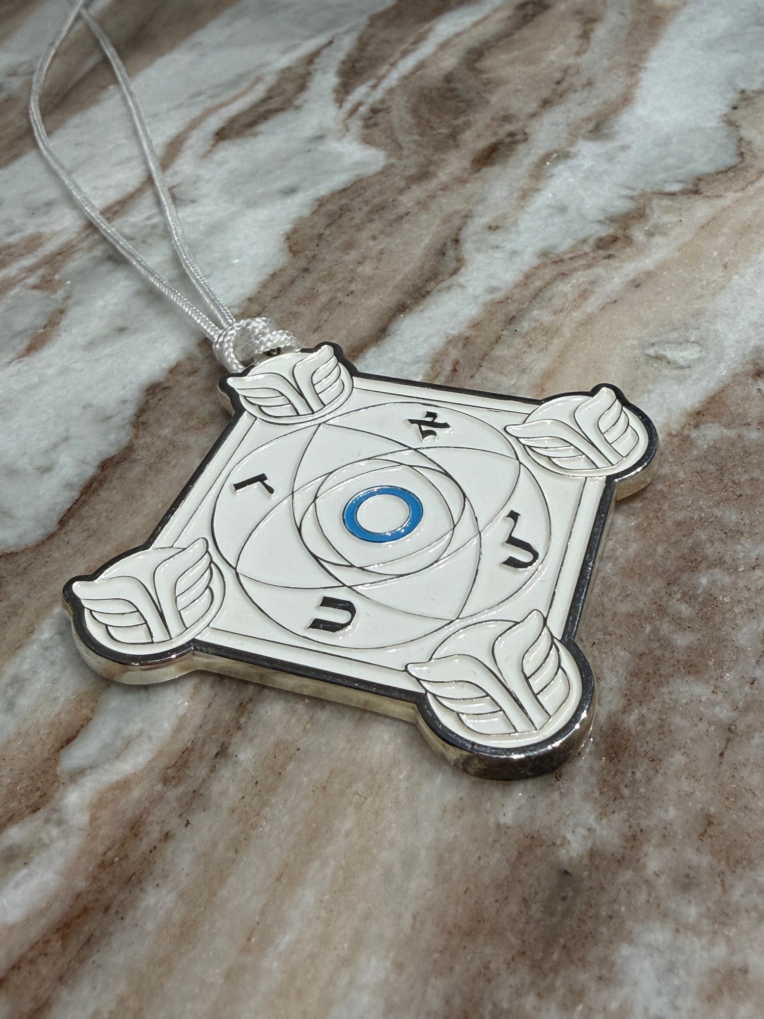 Pendentif Talisman kabbalistique Mystique 🜃 AZUR KETER Full White -  Limited Edition