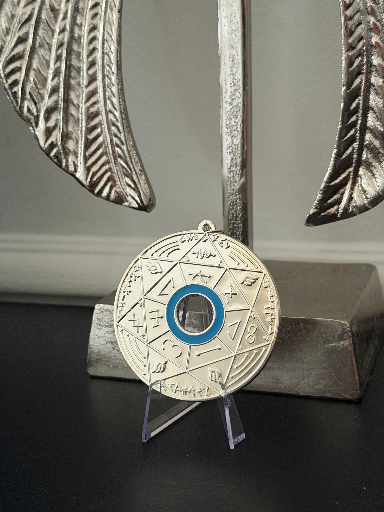 Chevalet Pentacle TRINITY Silver -  La Roue des 7 Sceaux - Édition signée de la main de LA CONNAISSANCE - Limited Edition