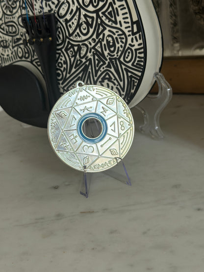 Chevalet Pentacle TRINITY Silver -  La Roue des 7 Sceaux - Édition signée de la main de LA CONNAISSANCE - Limited Edition