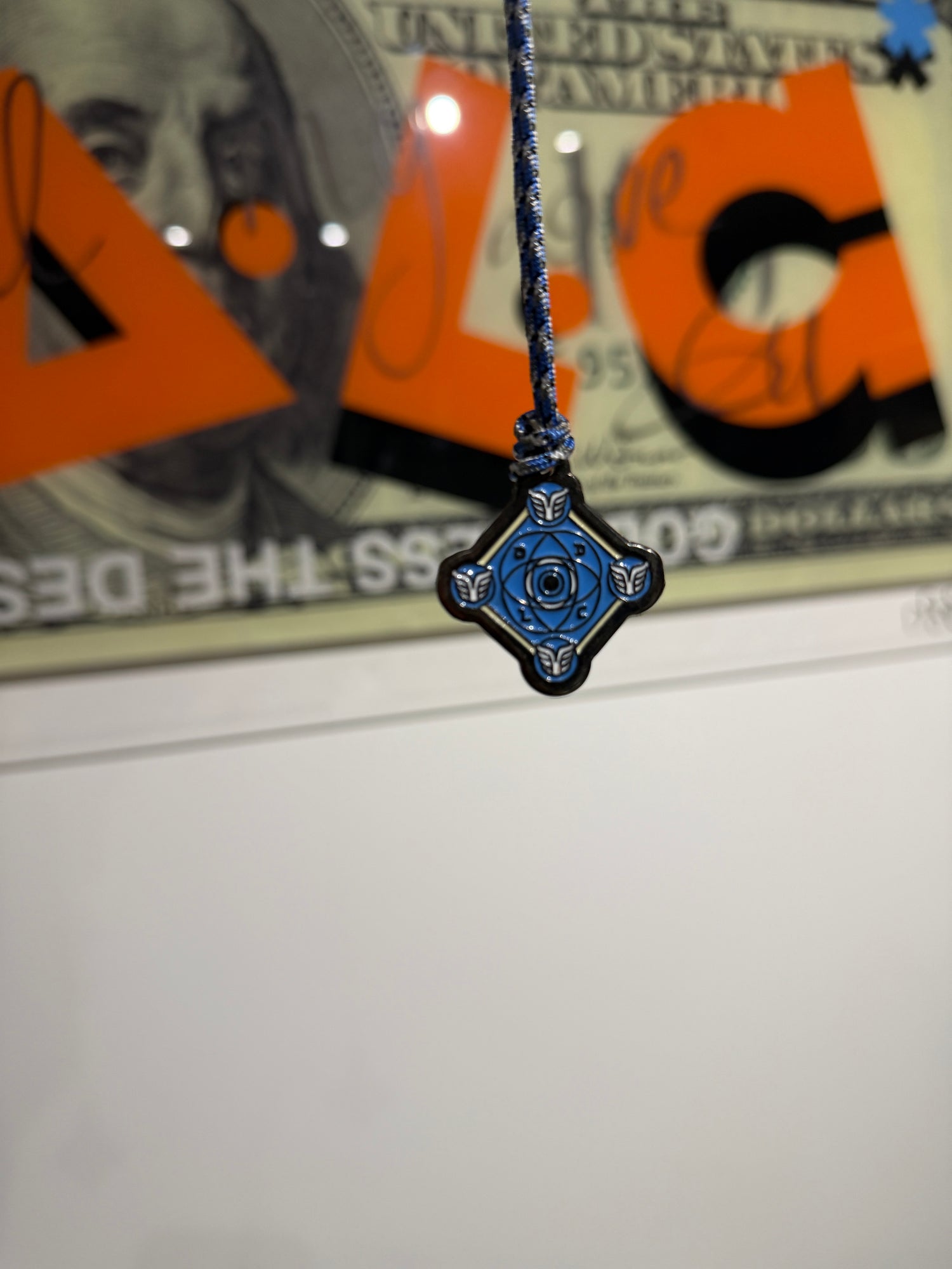 Pendentif Talisman Kabbalistique KOUMAZ Blue &amp; Black - Limited Edition