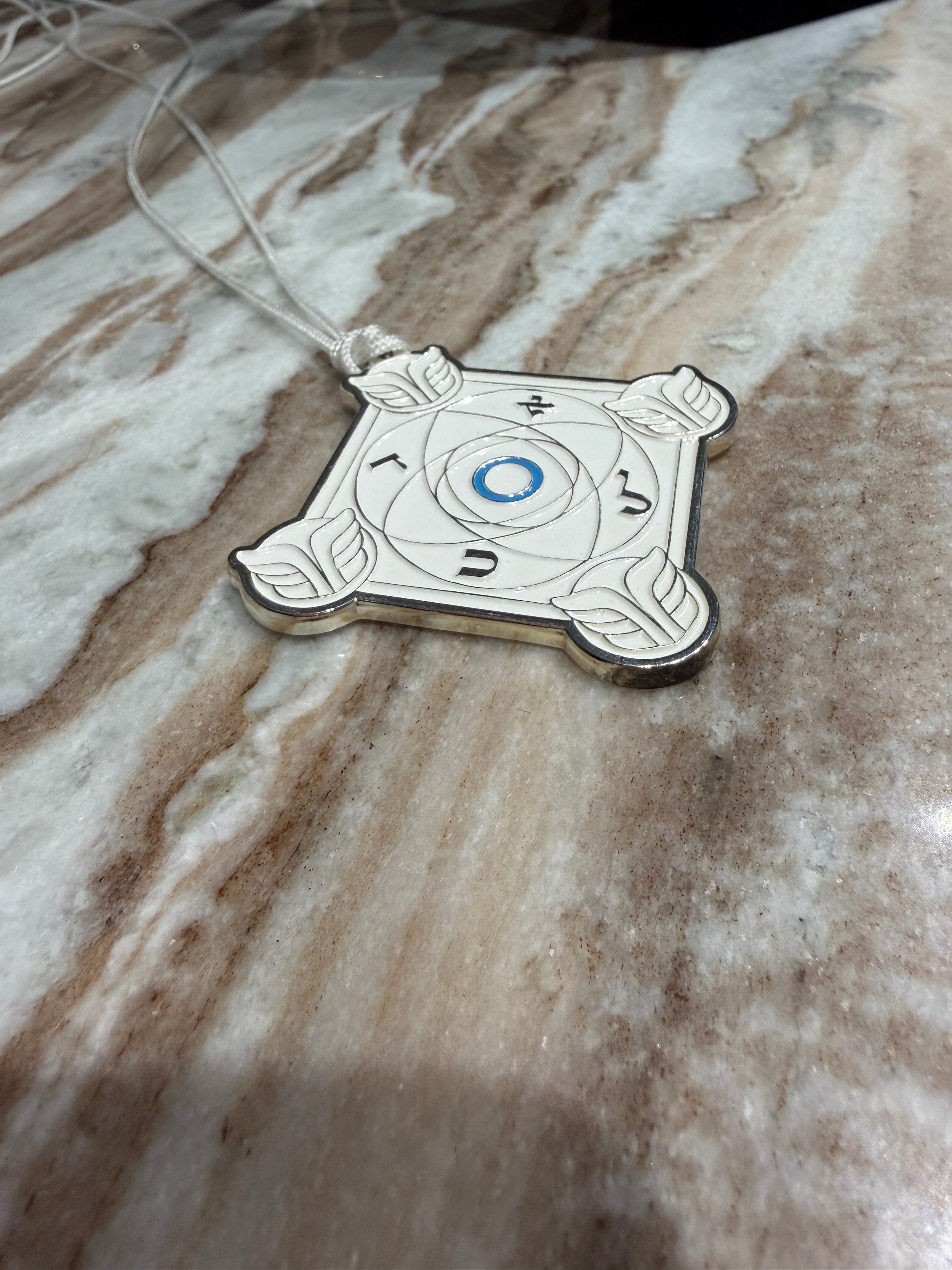 Pendentif Talisman kabbalistique Mystique 🜃 AZUR KETER Full White -  Limited Edition