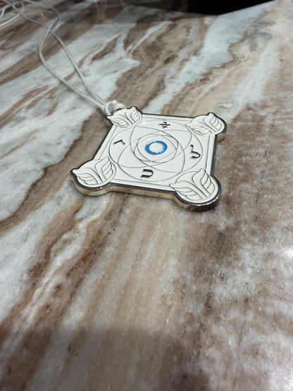 Pendentif Talisman kabbalistique Mystique 🜃 AZUR KETER Full White -  Limited Edition