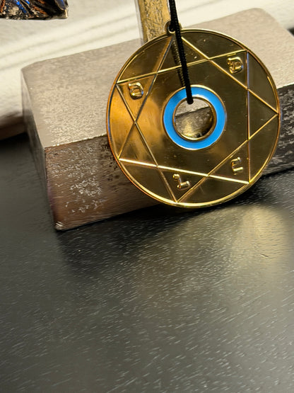 Pendentif Pentacle Kabbalistique de Lumière et d&
