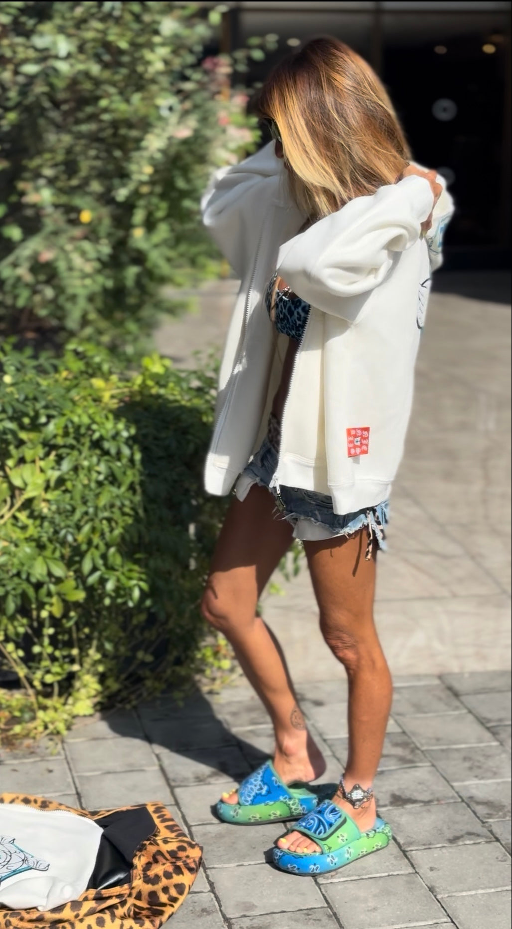 LE GOHEL Off-White &amp; Blue - Hoodie Limited Edition