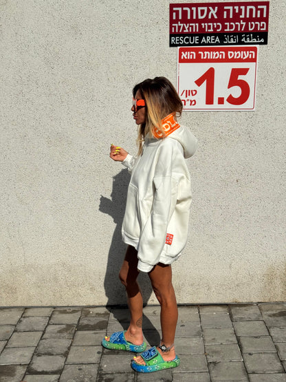 LE GOHEL White &amp; Orange - Hoodie Limited Edition