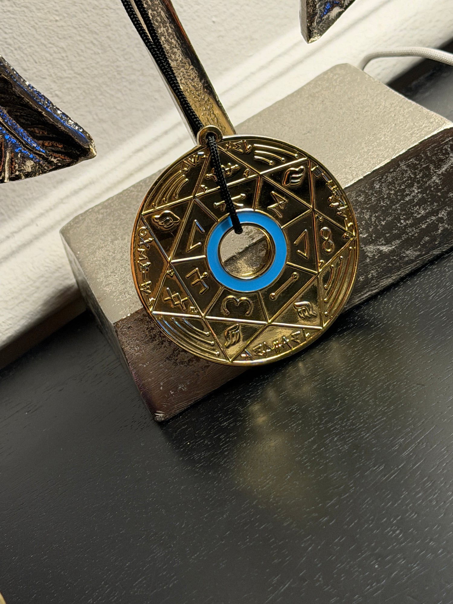 Pendentif Pentacle Kabbalistique de Lumière et d&