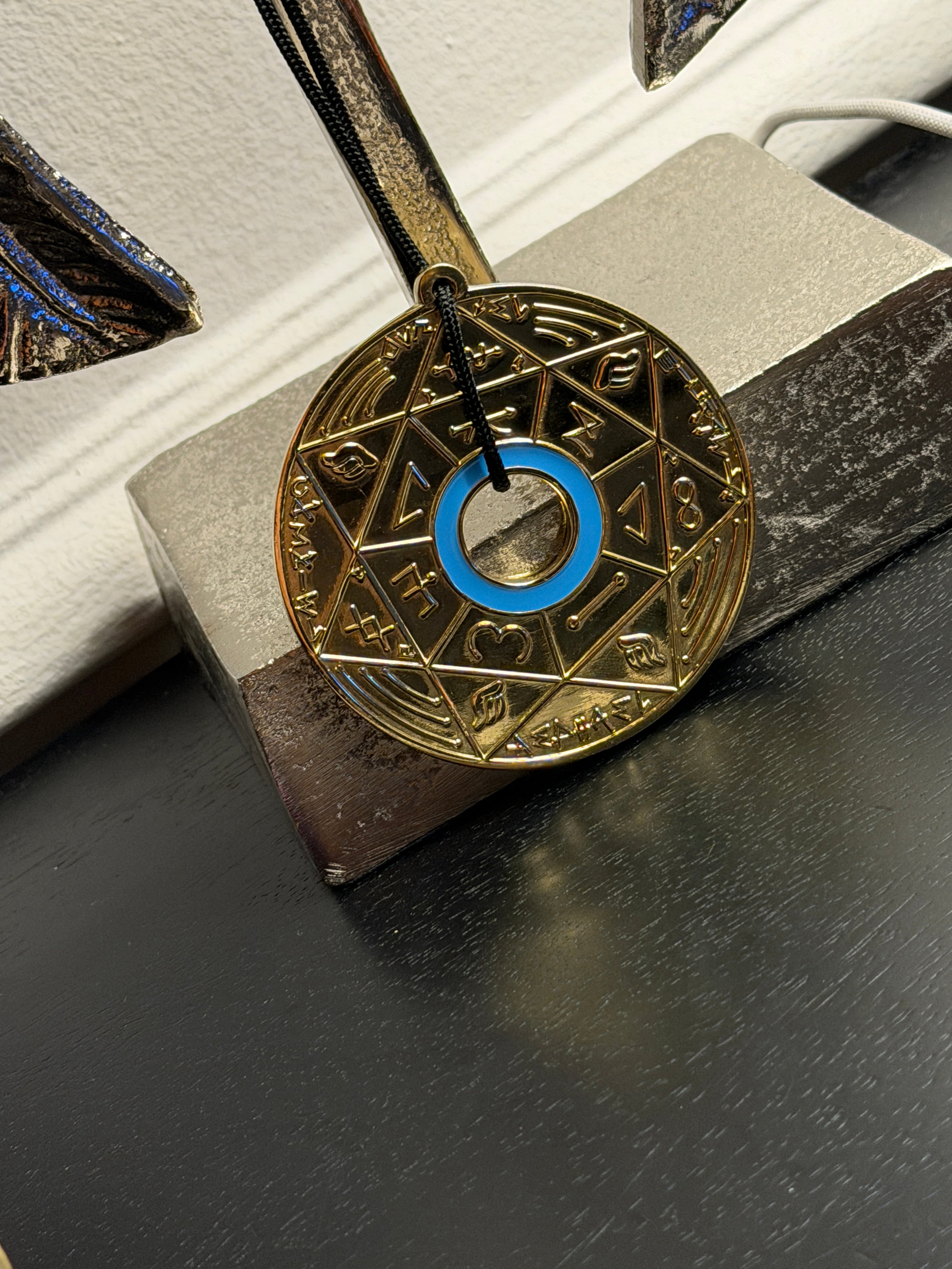 Pendentif Pentacle Kabbalistique de Lumière et d&