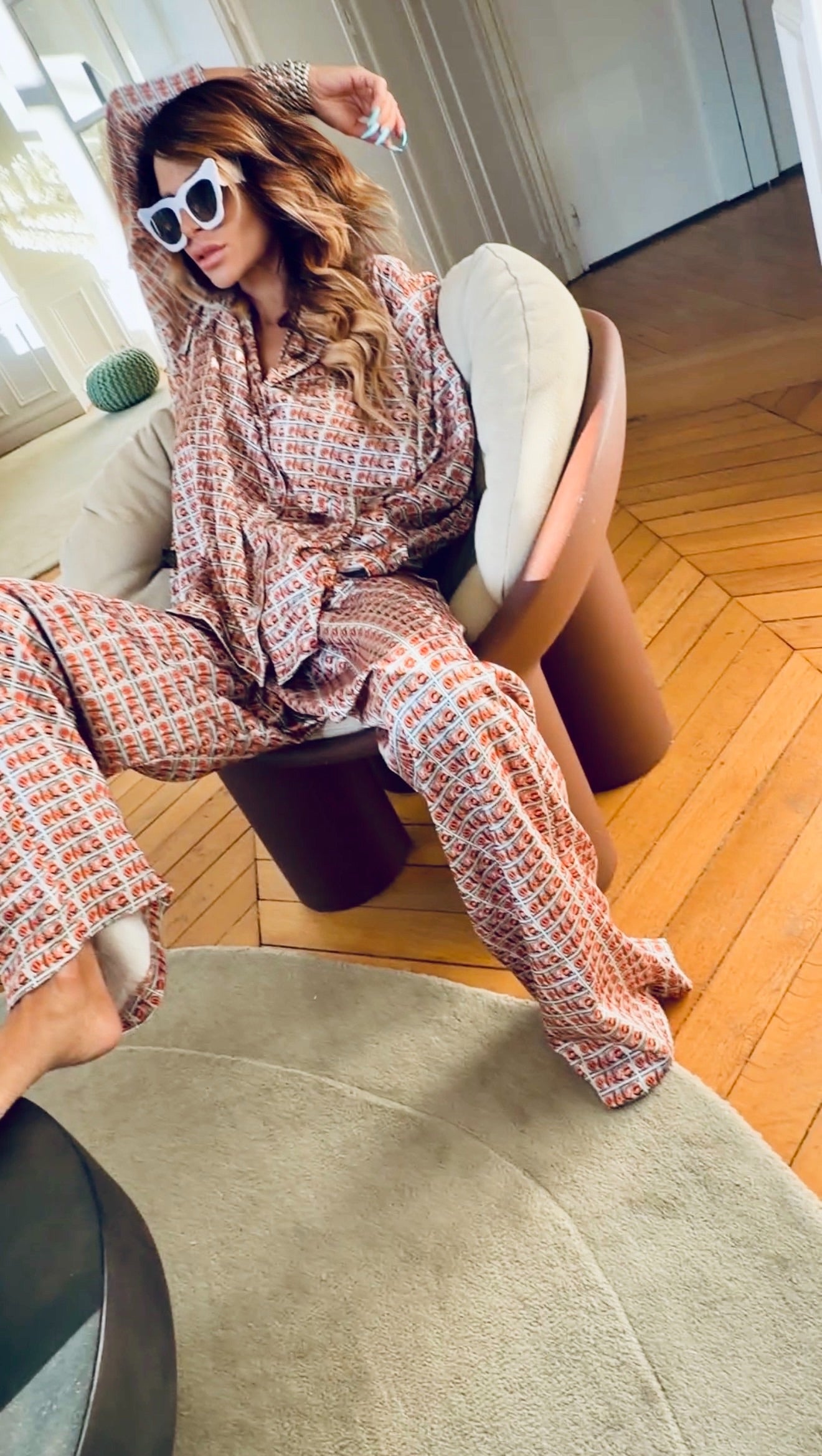 Ensemble CARRINGTON "Crystal" Original White &amp; Orange