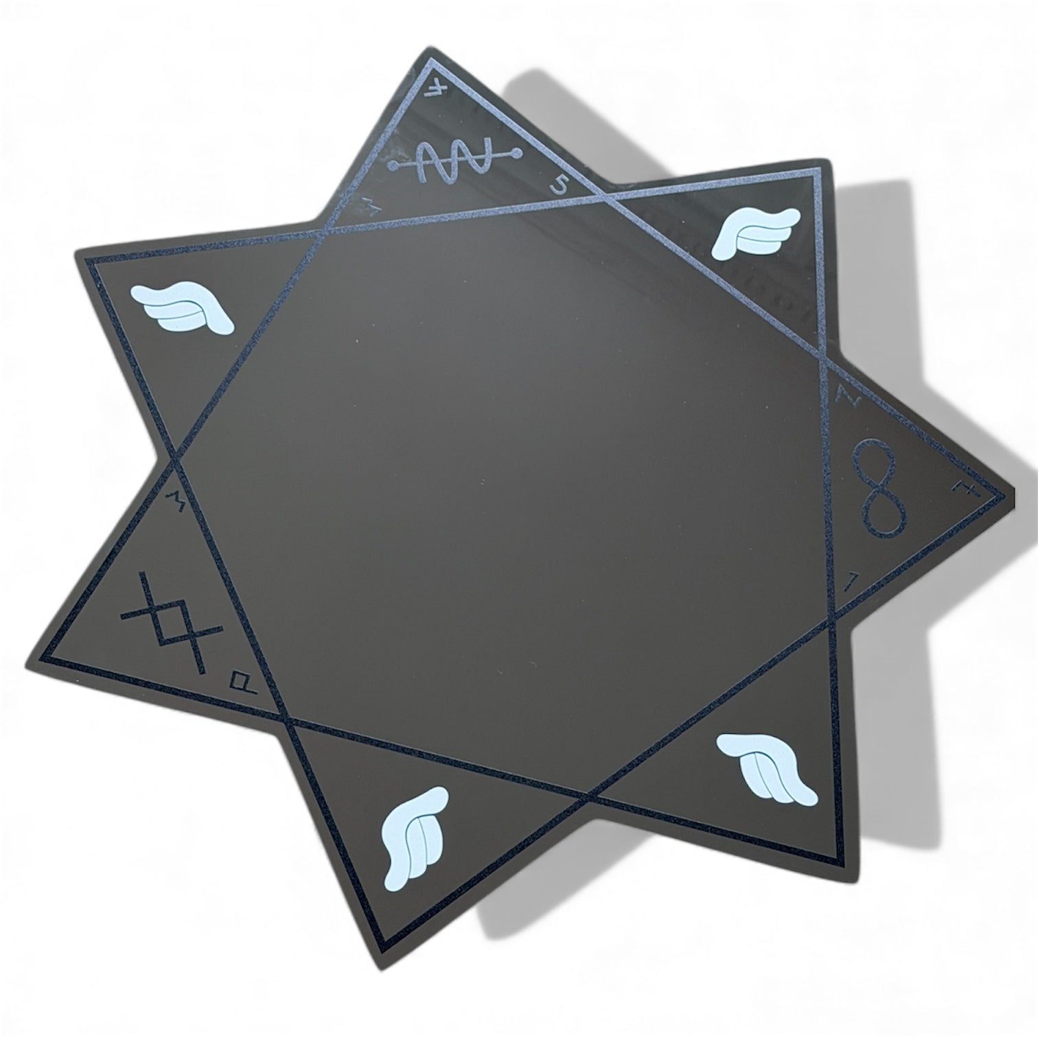 🇫🇷 Miroir Vintage TRINITY noir 49 cm - MIROIR MON BEAU MIROIR