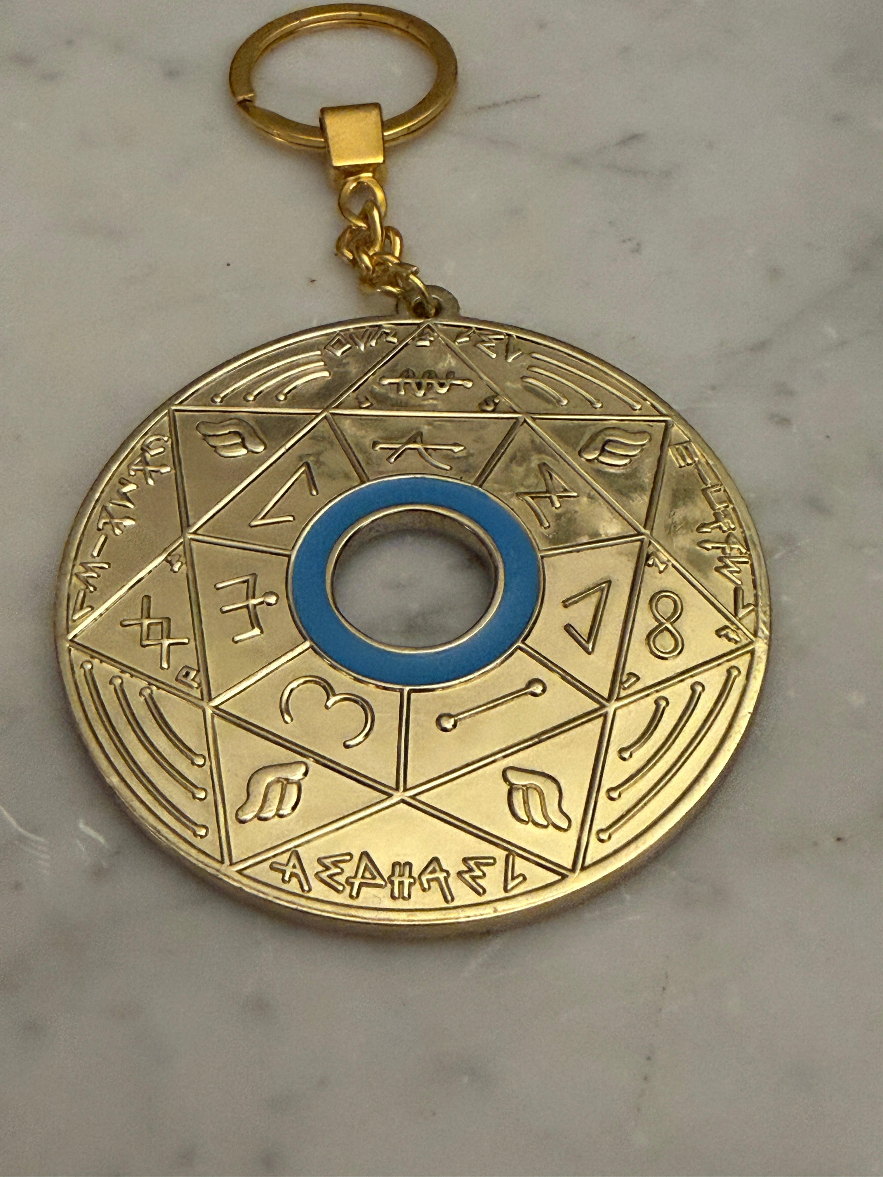 Porte-clé Pentacle Kabbalistique de Lumière et d&