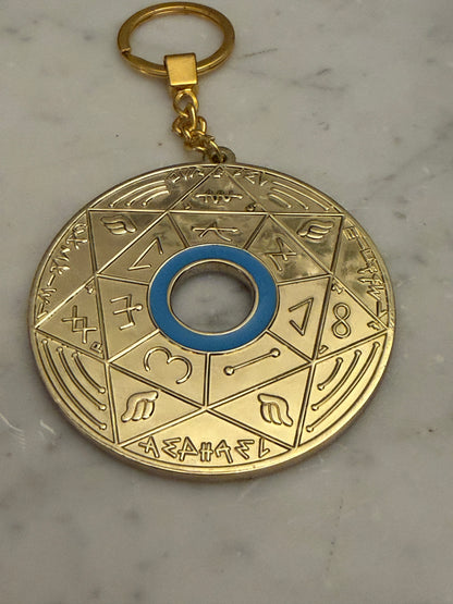 Porte-clé Pentacle Kabbalistique de Lumière et d&
