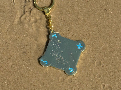 Porte-clé Talisman Kabbalistique REMINISCENCE Green Emeraude &amp; Gold Limited Edition