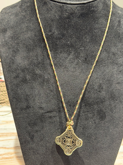 Pendentif Talisman Kabbalistique KOUMAZ Black &amp; Gold - Limited Edition