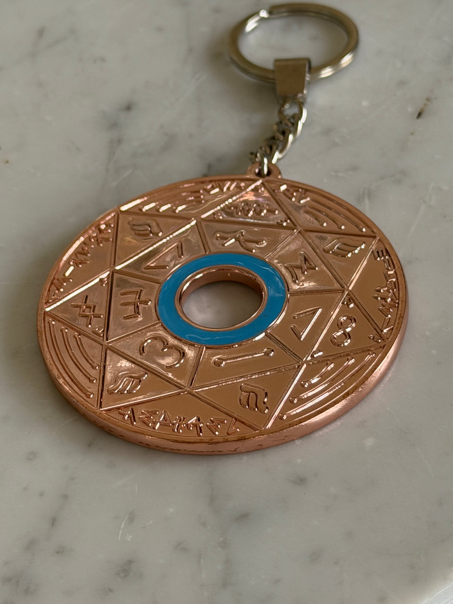 Porte-clés Pentacle Kabbalistique de Stabilité et de Vérité TRINITY Bronze - Limited Edition