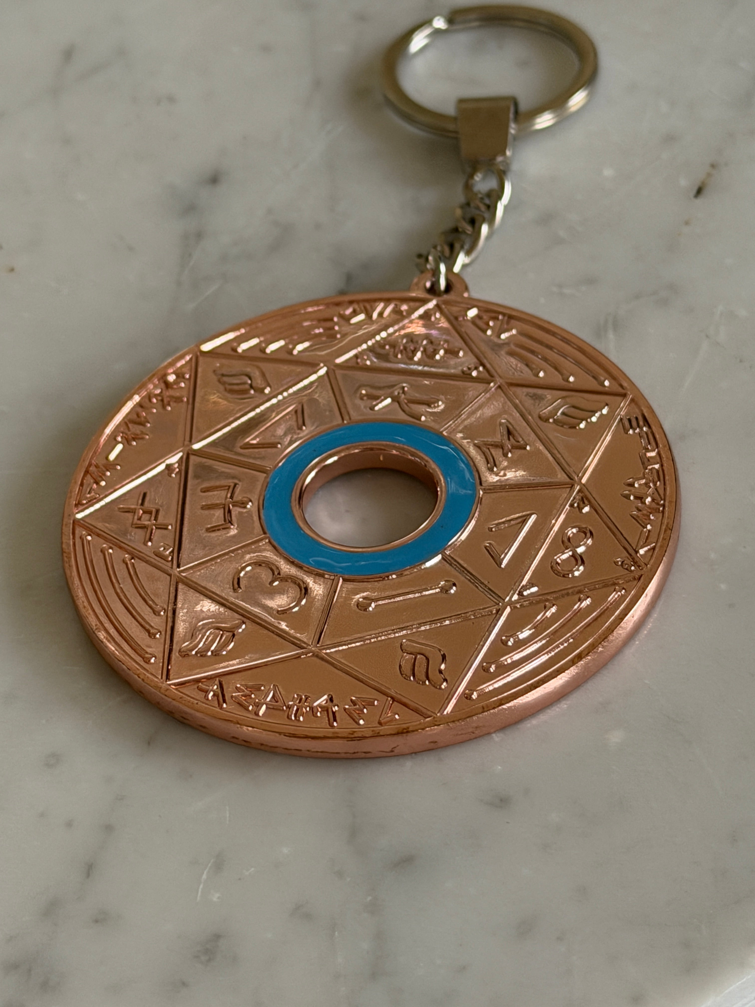 Porte-clés Pentacle Kabbalistique de Stabilité et de Vérité TRINITY Bronze - Limited Edition