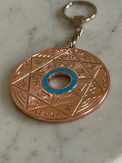 Porte-clés Pentacle Kabbalistique de Stabilité et de Vérité TRINITY Bronze - Limited Edition
