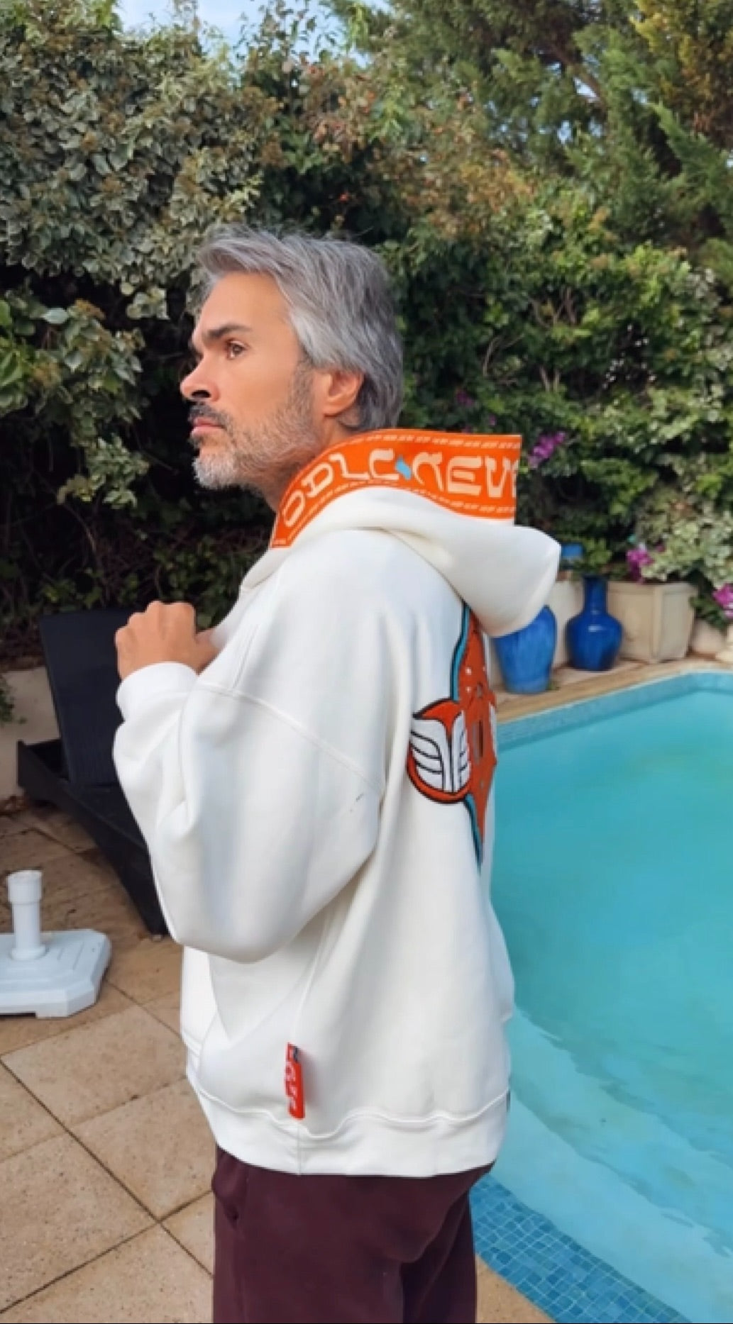 LE GOHEL White &amp; Orange - Hoodie Limited Edition