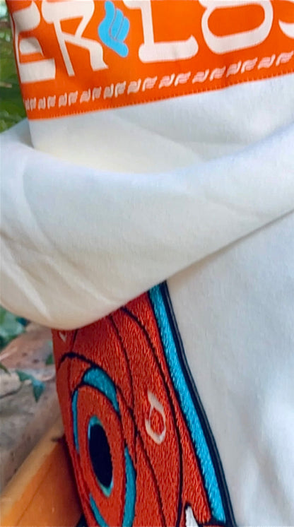 LE GOHEL White &amp; Orange - Hoodie Limited Edition