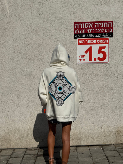 LE GOHEL Off-White &amp; Blue - Hoodie Limited Edition