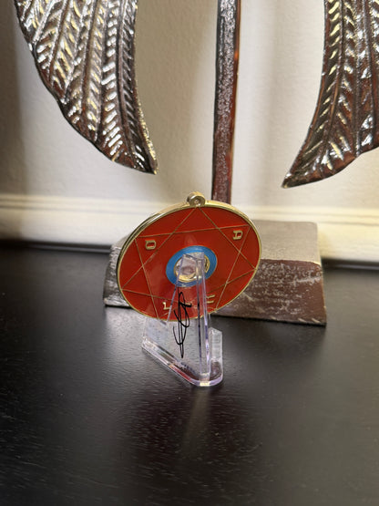 Chevalet Pentacle TRINITY Red &amp; Gold - La roue des 7 sceaux - Édition signée de la main de la CONNAISSANCE - Limited Edition