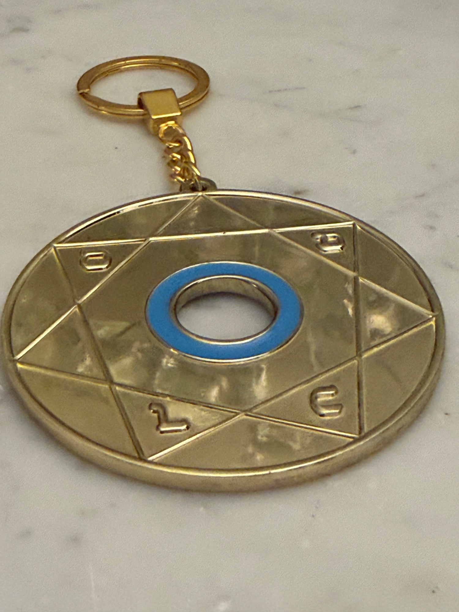 Porte-clé Pentacle Kabbalistique de Lumière et d&