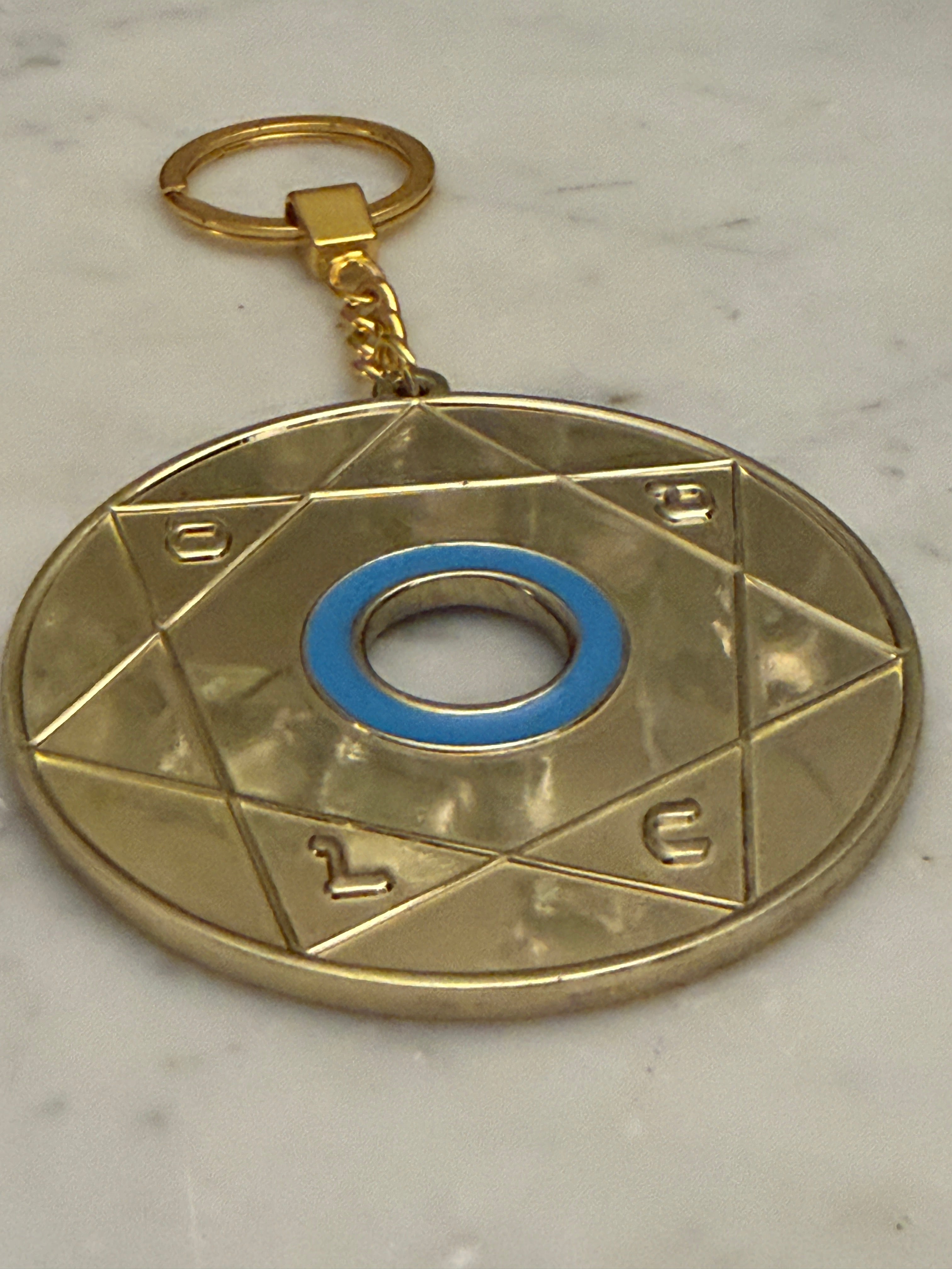 Porte-clé Pentacle Kabbalistique de Lumière et d&