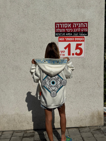 LE GOHEL Off-White &amp; Blue - Hoodie Limited Edition