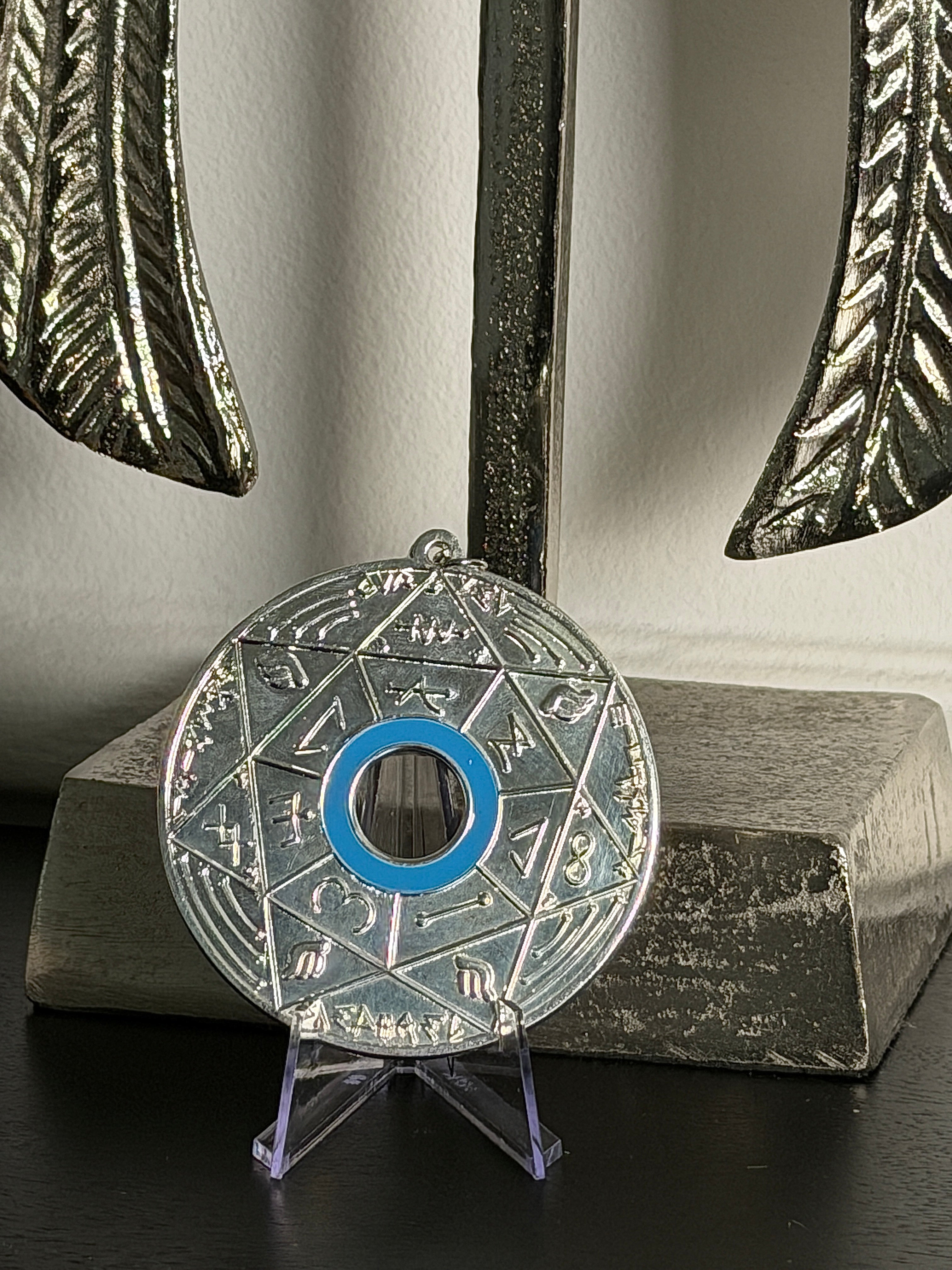 Chevalet Pentacle TRINITY Silver -  La Roue des 7 Sceaux - Édition signée de la main de LA CONNAISSANCE - Limited Edition