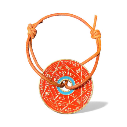 Bracelet Pentacle Kabbalistique TRINITY TSAMID Red &amp; Gold - Limited Edition