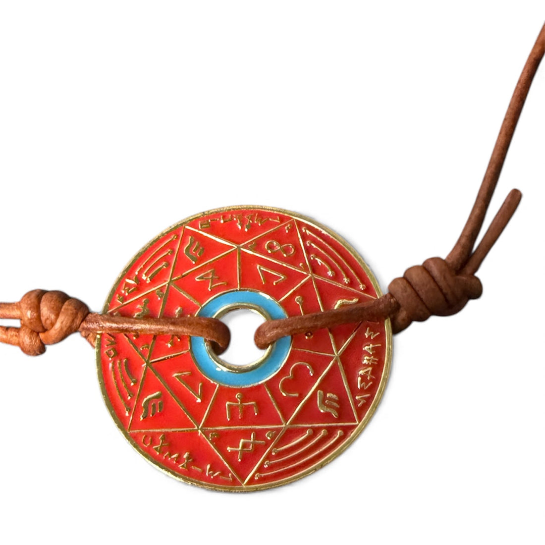 Pentacle Kabbalistique TRINITY TSAMID Red &amp; Gold  - Limited Edition