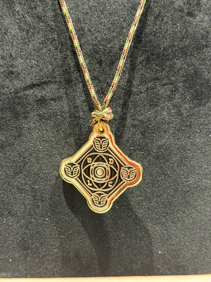 Pendentif Talisman Kabbalistique KOUMAZ Black &amp; Gold - Limited Edition